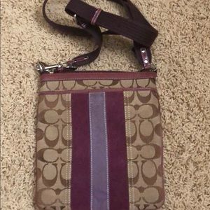 Authentic coach cross body bag